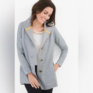 ZENERGY by Chico's Gray Quilted Hooded Jacket
Women's Size 1 Medium/8